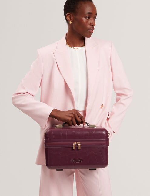 Ted Baker Croc Texture Icon Vanity Travel Case