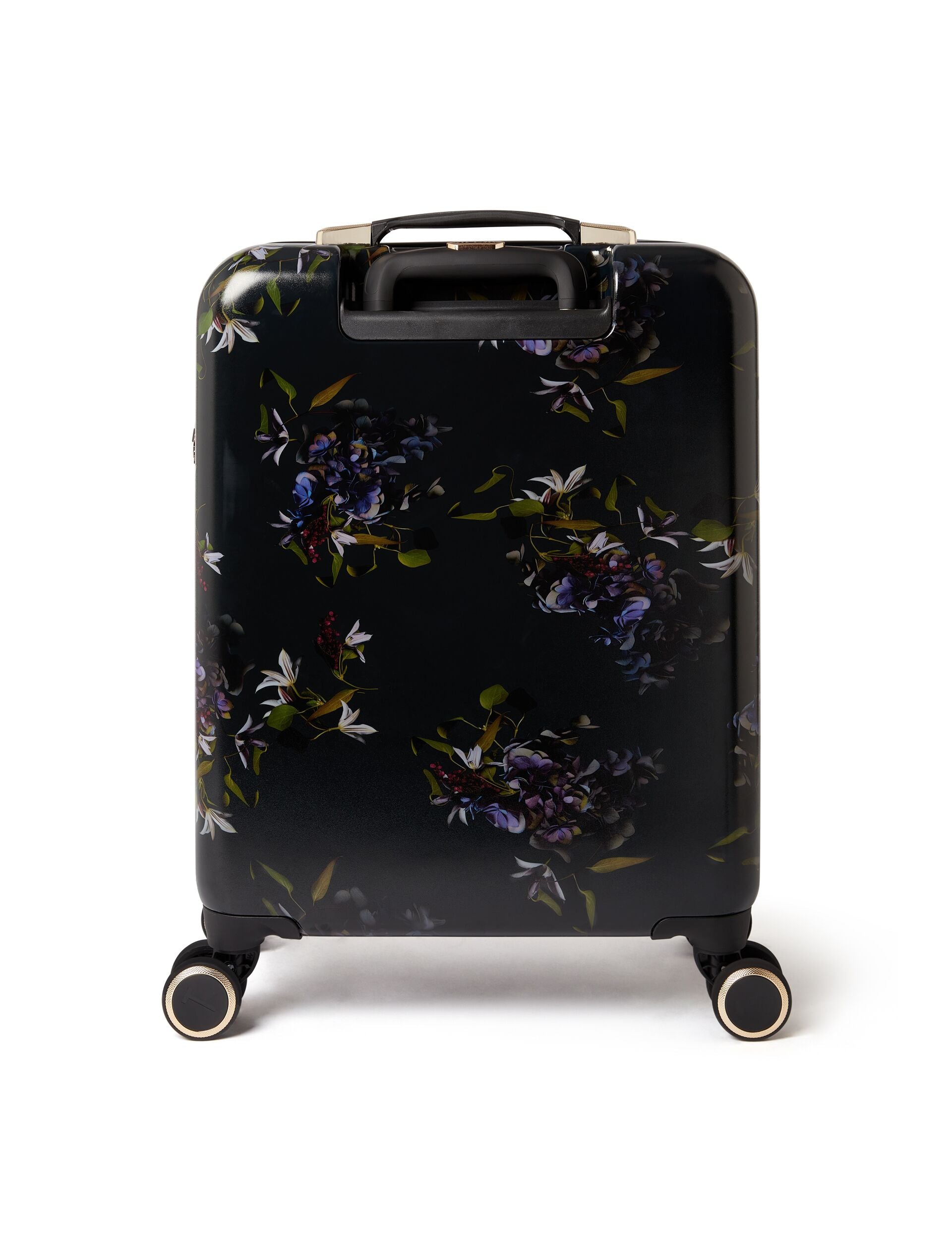 Dark Floral 4-wheel Hard Cabin Suitcase | Mb-nvyc | Ted Baker UK