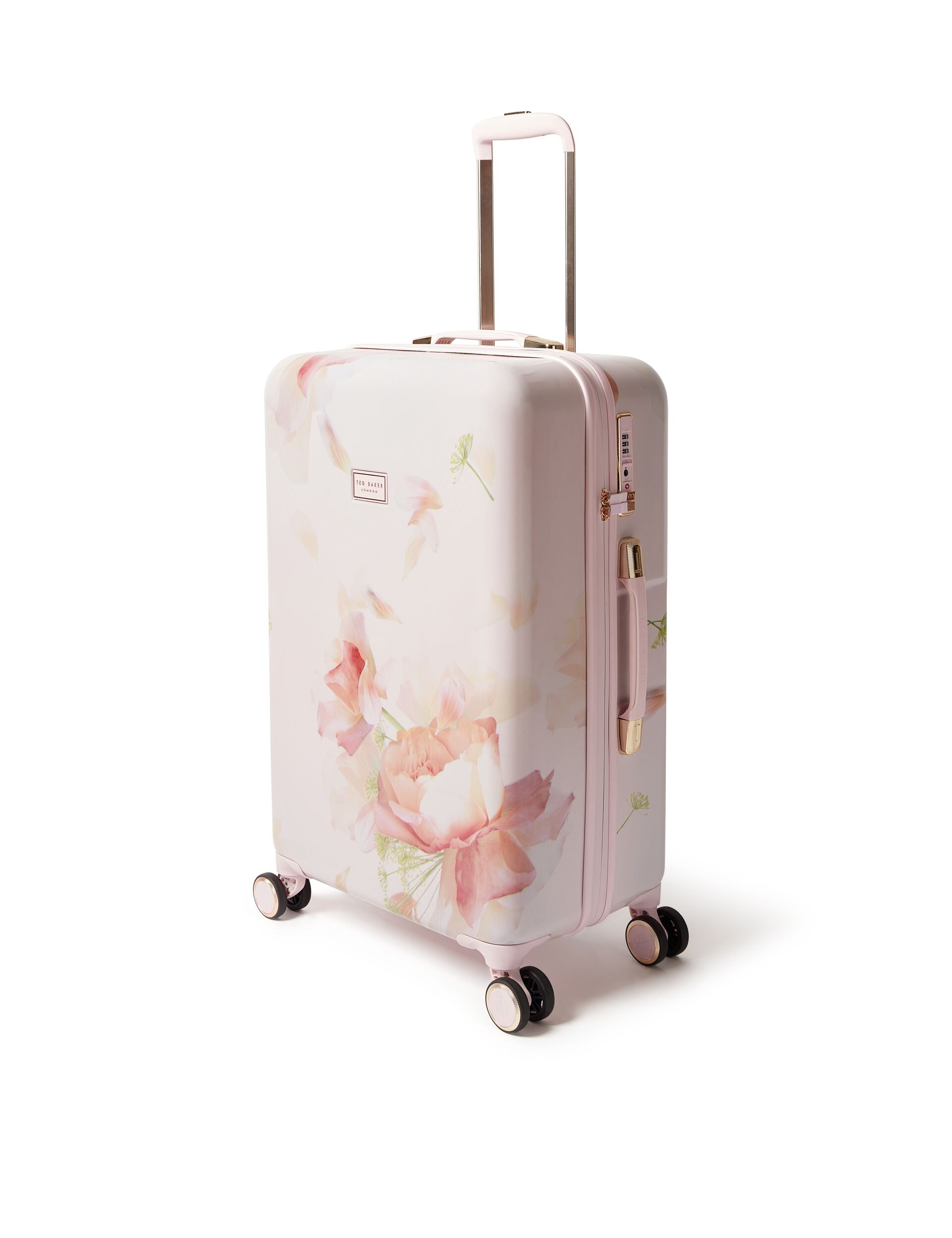 TED BAKER 花柄　キャリーケース Magnolia Floral 4-wheel Hard Shell Medium Suitcase | Mb-pnkm | Ted
