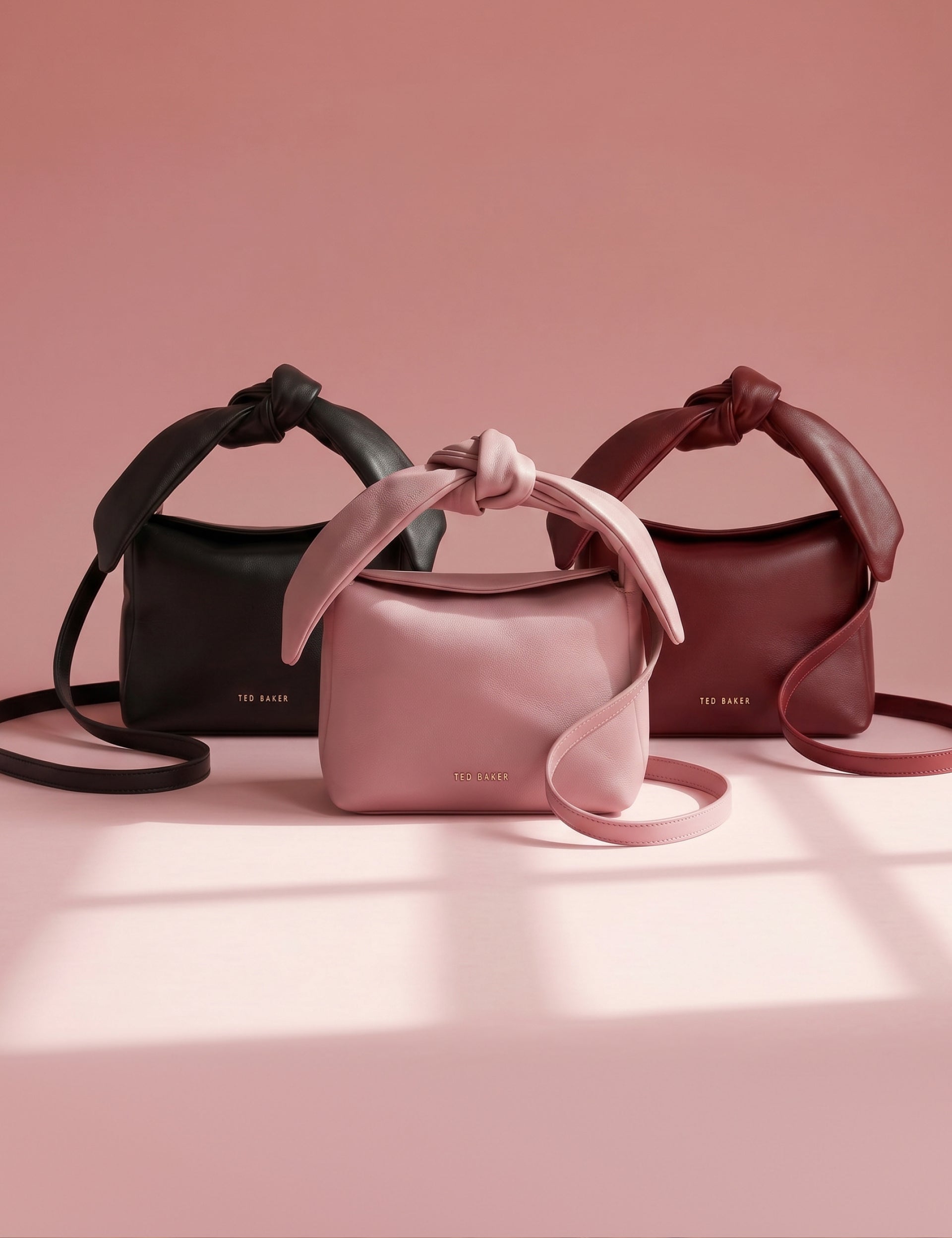 NIYAL Soft Knot Leather Crossbody Bag
