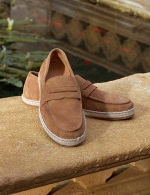 Ted Baker Suede Espadrille Penny Loafers