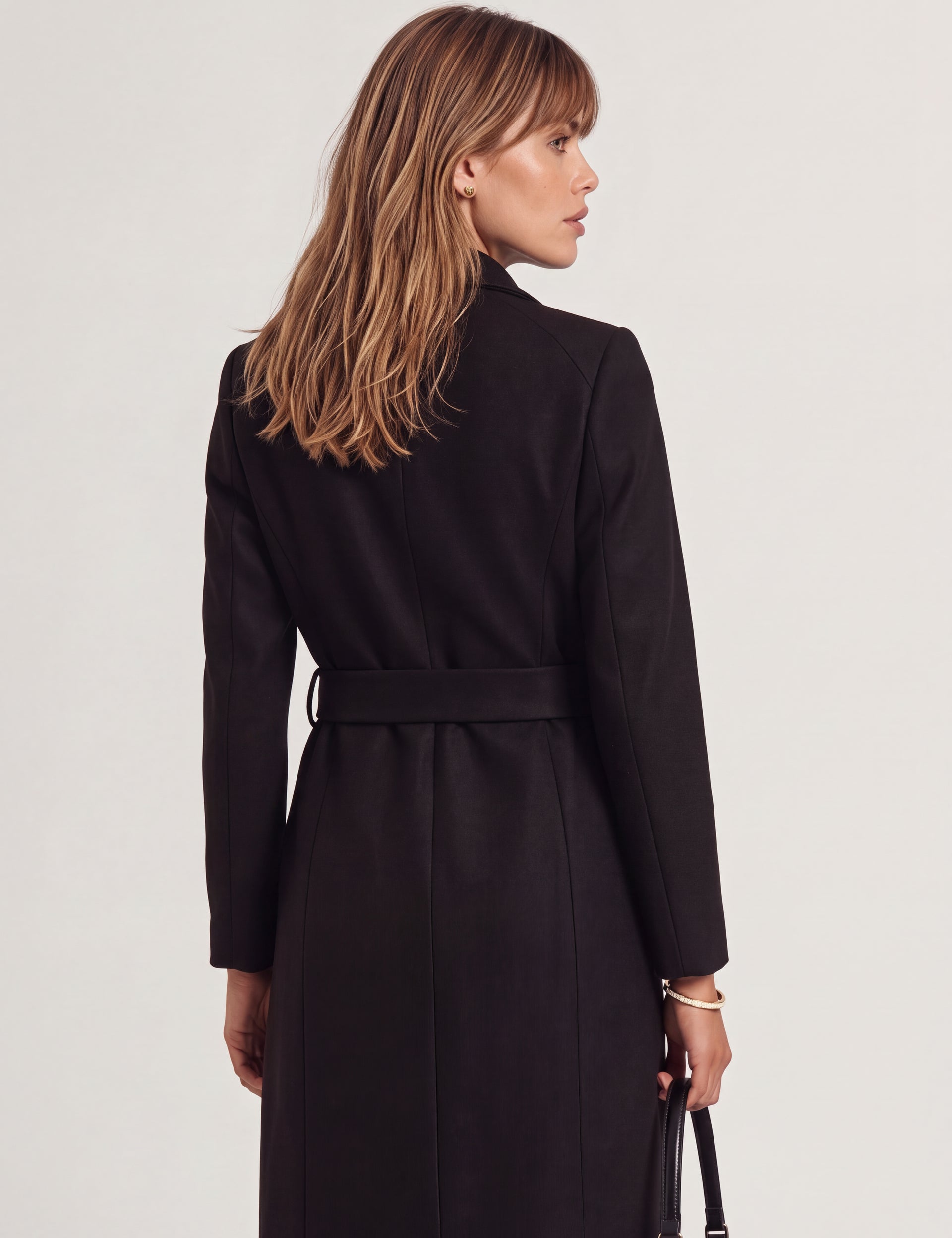 Longline Belted Wool Wrap Coat | Rosell | Ted Baker US
