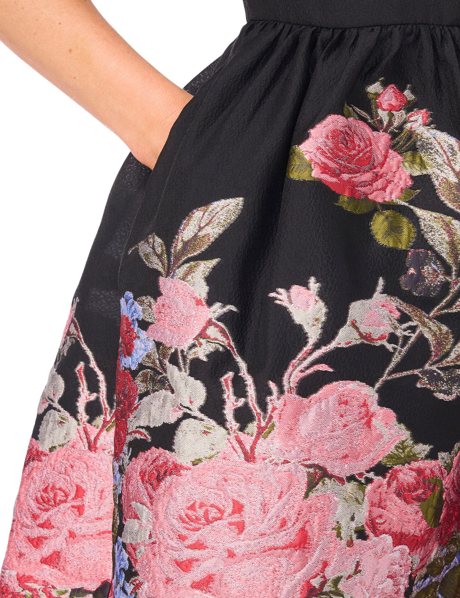 Cap Sleeve Mini Dress With Floral Placement | Brocina | Ted Baker US