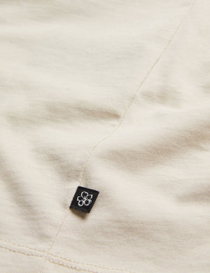 SHORT SLEEVE BRANDED T-SHIRT | STONE