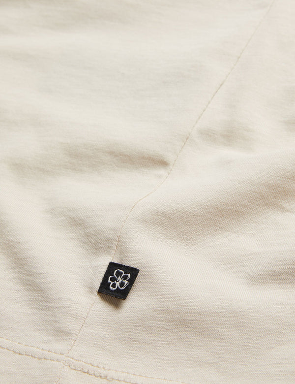 SHORT SLEEVE BRANDED T-SHIRT | STONE