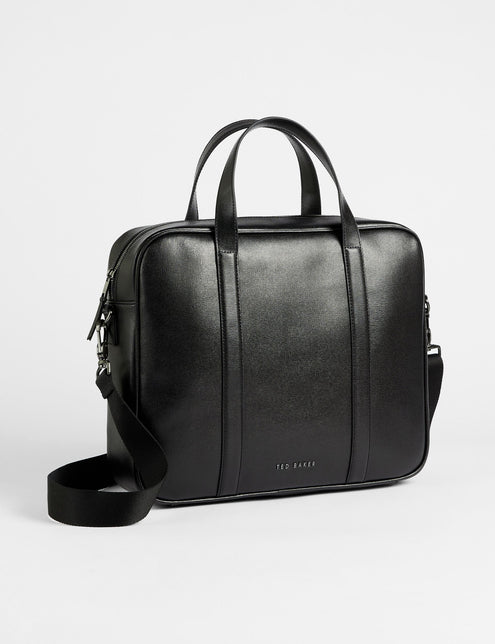 SAFFIANO LEATHER DOCUMENT BAG | BLACK