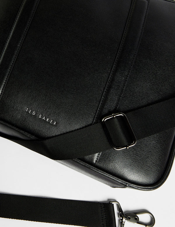 SAFFIANO LEATHER DOCUMENT BAG | BLACK