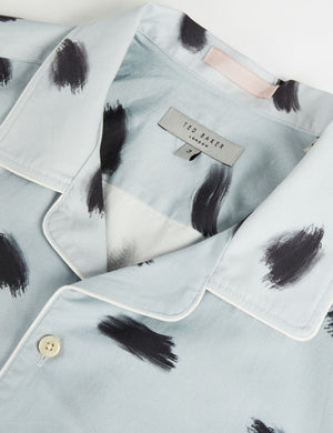 PRINTED SHIRT | LT-BLUE