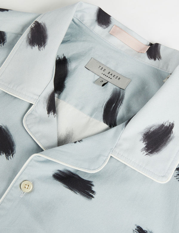 PRINTED SHIRT | LT-BLUE