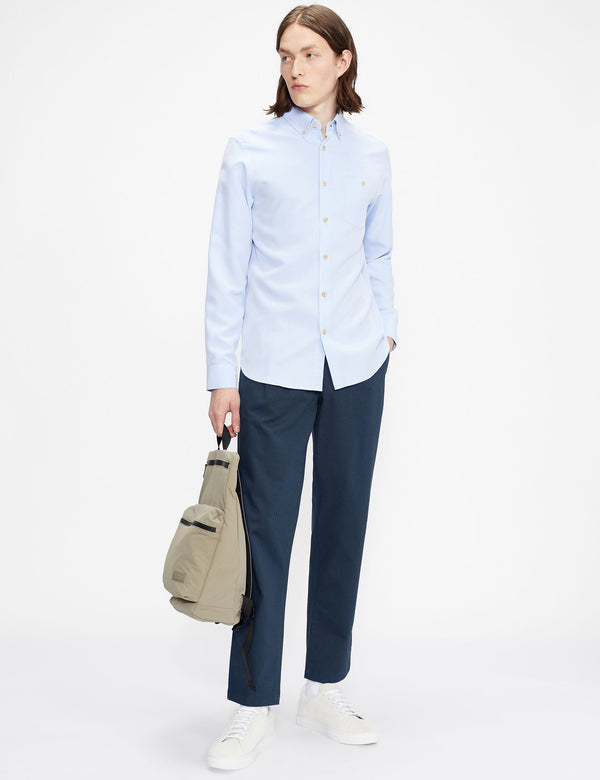 REFINED PLEAT FRONT CHINOS | NAVY