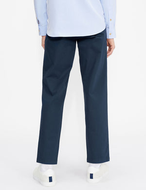 REFINED PLEAT FRONT CHINOS | NAVY