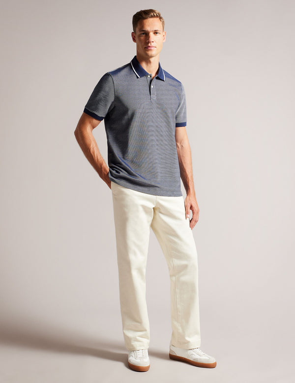 REGULAR STRIPED POLO SHIRT | NAVY