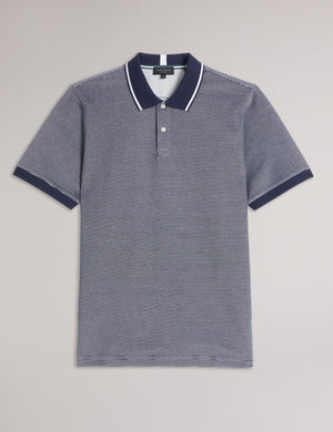 REGULAR STRIPED POLO SHIRT | NAVY
