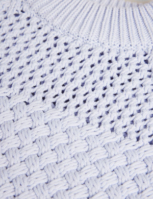 BASKET STITCH TANK | BABY-BLUE