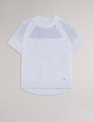 BASKET STITCH TANK | BABY-BLUE