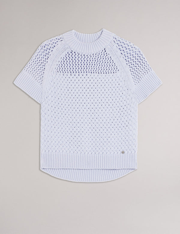 BASKET STITCH TANK | BABY-BLUE