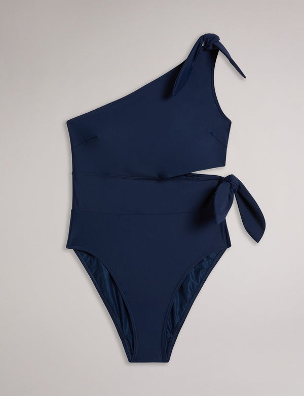 TIE-SIDE SWIMSUIT | NAVY