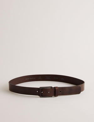 LEATHER BELT | BROWN