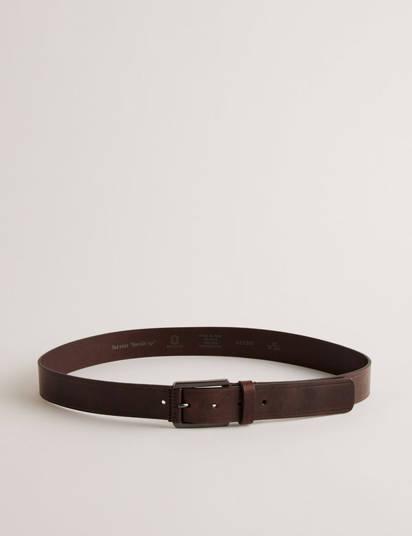 LEATHER BELT | BROWN
