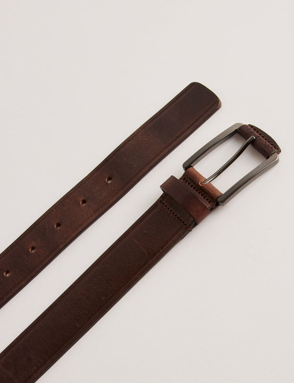 LEATHER BELT | BROWN