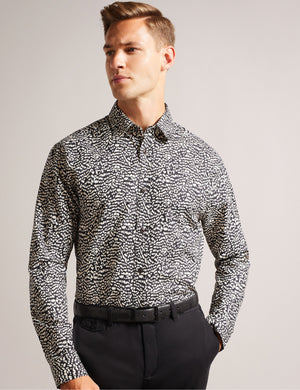 TEXTURED REVERSIBLE LEATHER BELT | BLACK