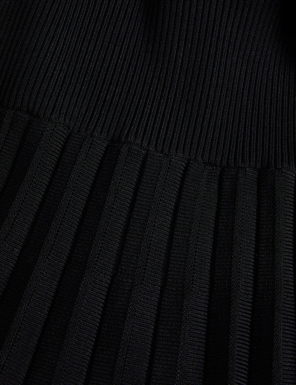 LONG SLEEVE DIAMOND DRESS | BLACK