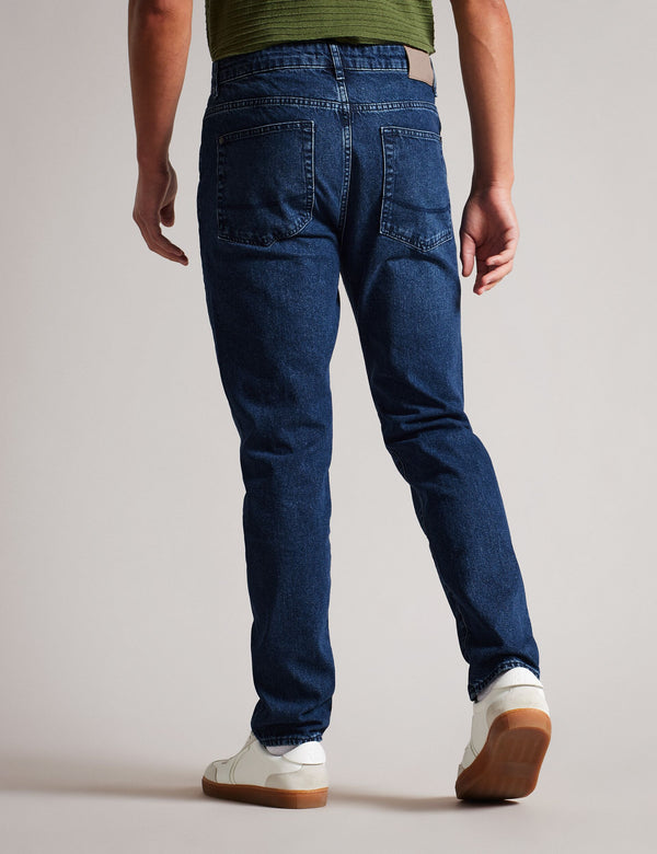SLIM LONG DENIM JEAN | MID BLUE