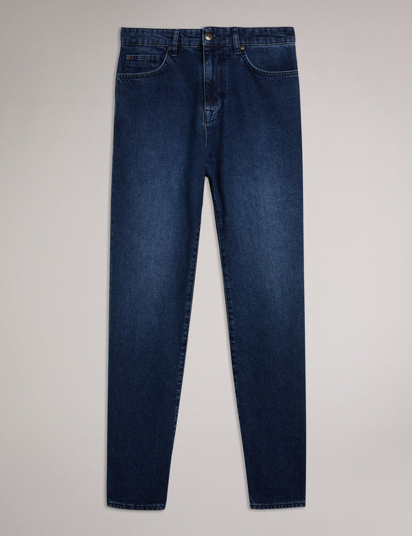SLIM LONG DENIM JEAN | MID BLUE