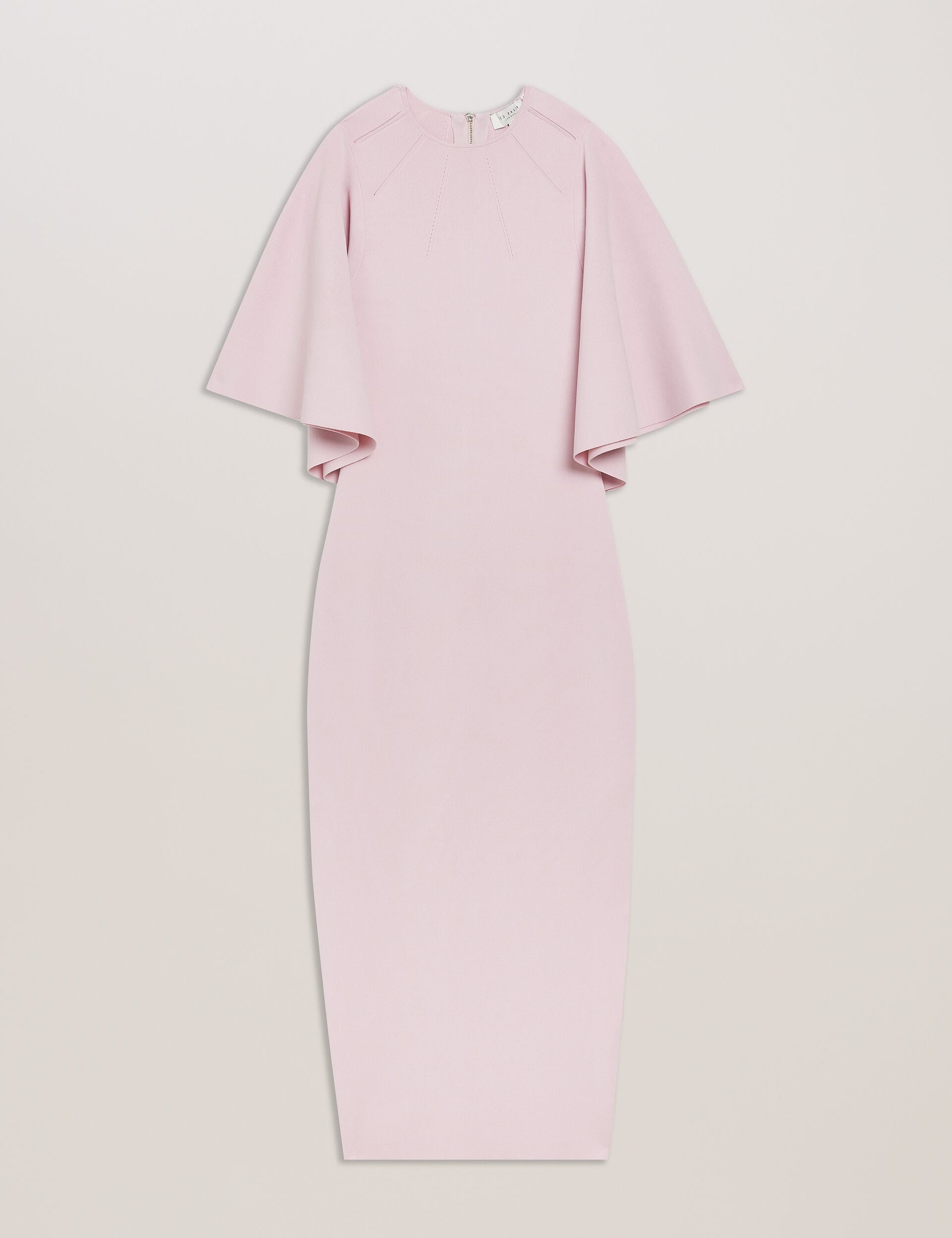Ted Baker London Lounia Fluted Sleeve Body-Con Sweater Dress in Light Pink at Nordstrom, Size 6 Ted Baker London Lounia Fluted Sleeve Body-Con Sweater Dress in Light Pink at Nordstrom, Size 6