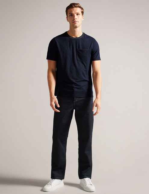 STRAIGHT STRETCH JEAN | DK-BLUE