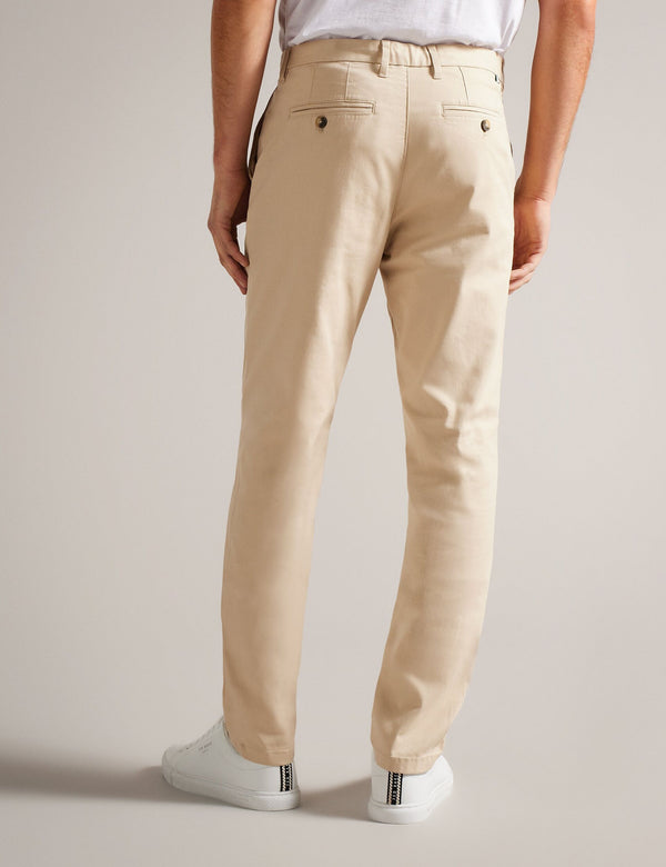 SLIM TEXTURED CHINO TROUSER | STONE