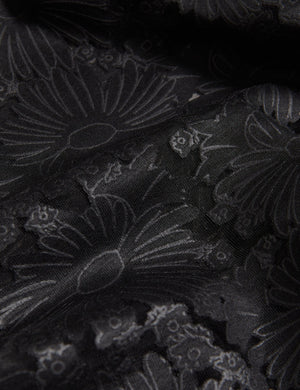 RELAXED LACE T-SHIRT | BLACK