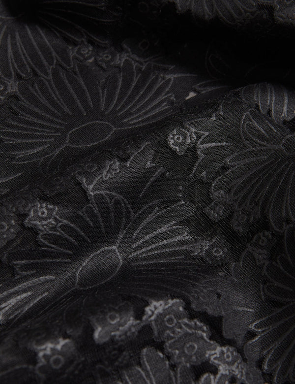 RELAXED LACE T-SHIRT | BLACK