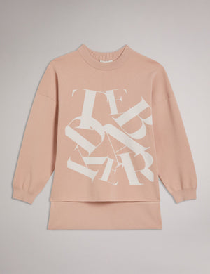 JACQUARD KNIT TOP | PINK