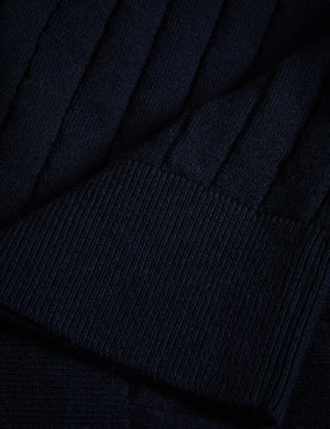 OPEN COLLAR POLO | NAVY