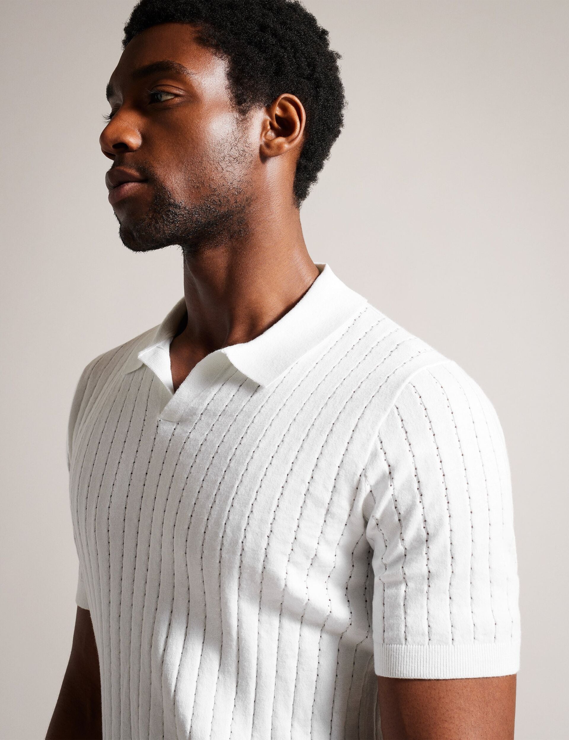 Short Sleeve Regular Open Collar Polo | Botany | Ted Baker US