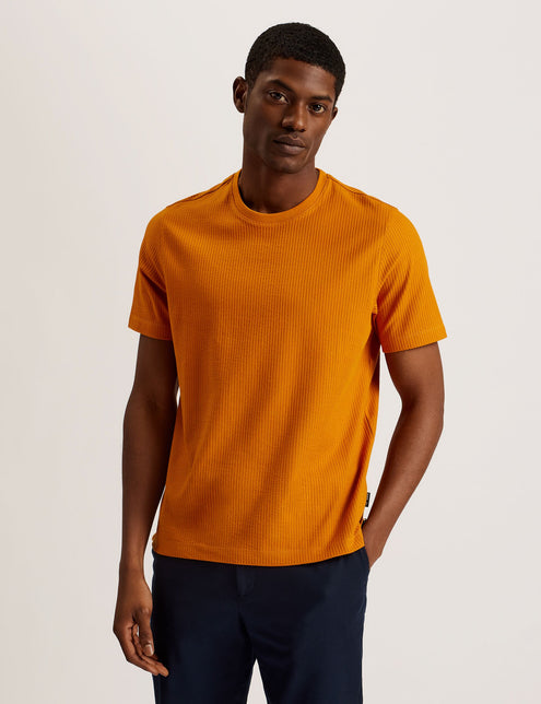 SHORT SLEEVE REGULAR FIT T-SHIRT | DK-ORANGE