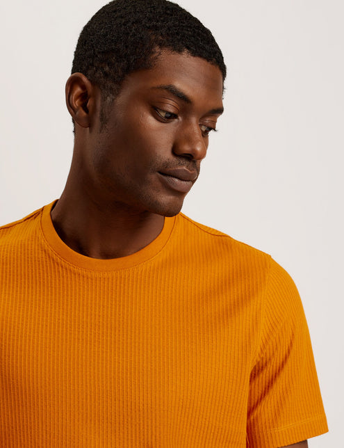 SHORT SLEEVE REGULAR FIT T-SHIRT | DK-ORANGE