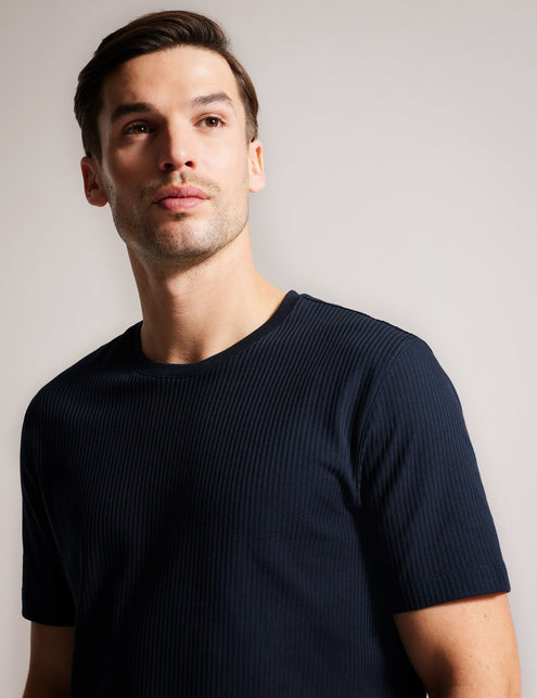 SHORT SLEEVE REGULAR FIT T-SHIRT | NAVY