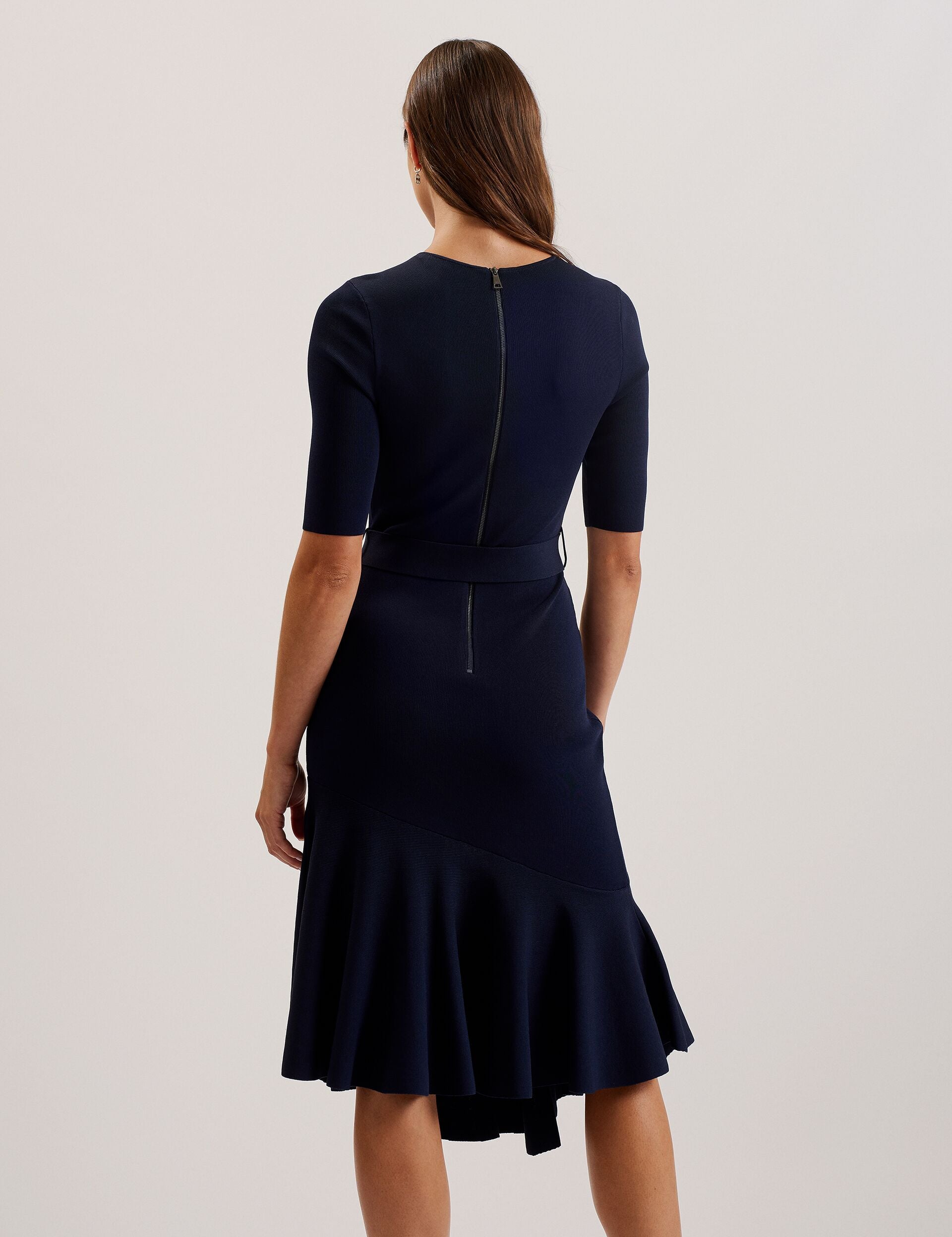 SAMALEE - Knitted Midi Dress with Flippy Skirt DK-BLUE / Ted Size 2 (US 6) SAMALEE - Knitted Midi Dress with Flippy Skirt DK-BLUE / Ted Size 2 (US 6)