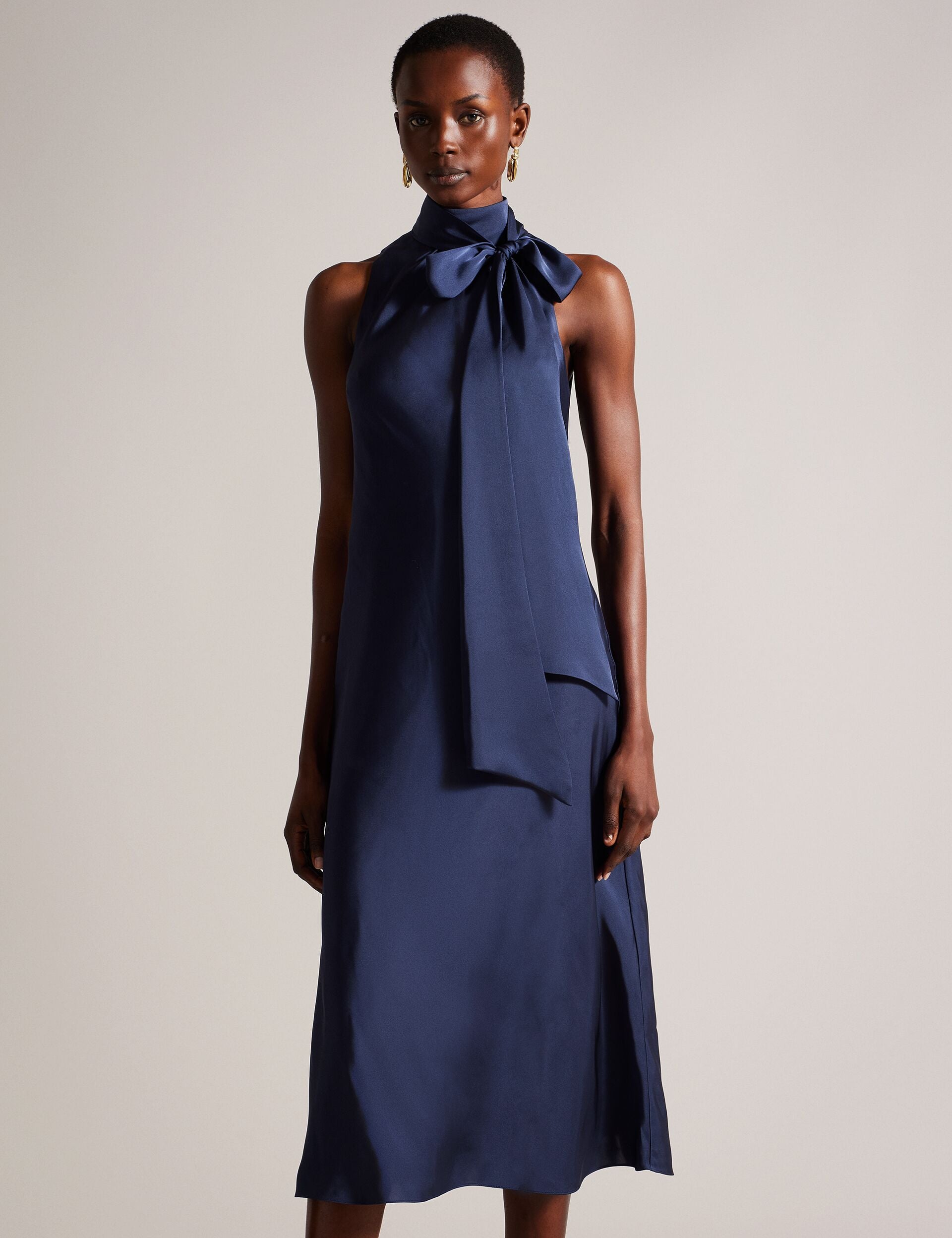 Dk-blue Midaxi Slip Dress | Llauraa | Ted Baker US