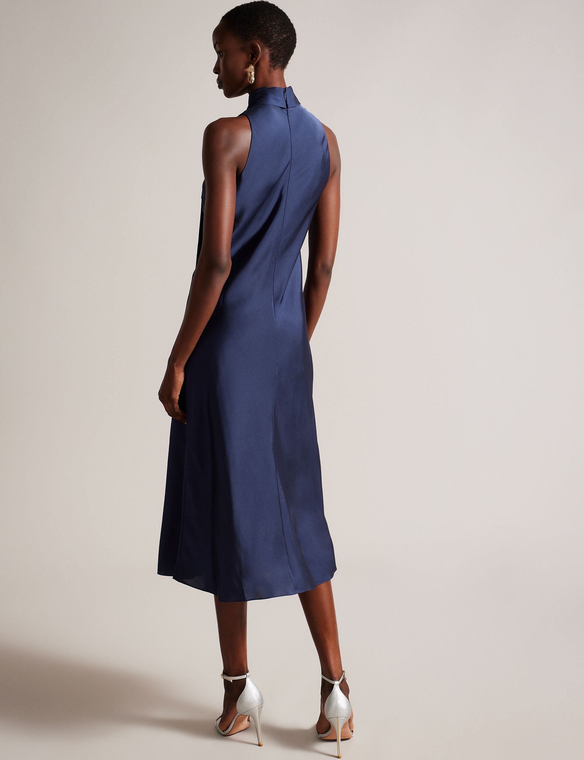 Dark Blue Midaxi Slip Dress | Llauraa | Ted Baker US