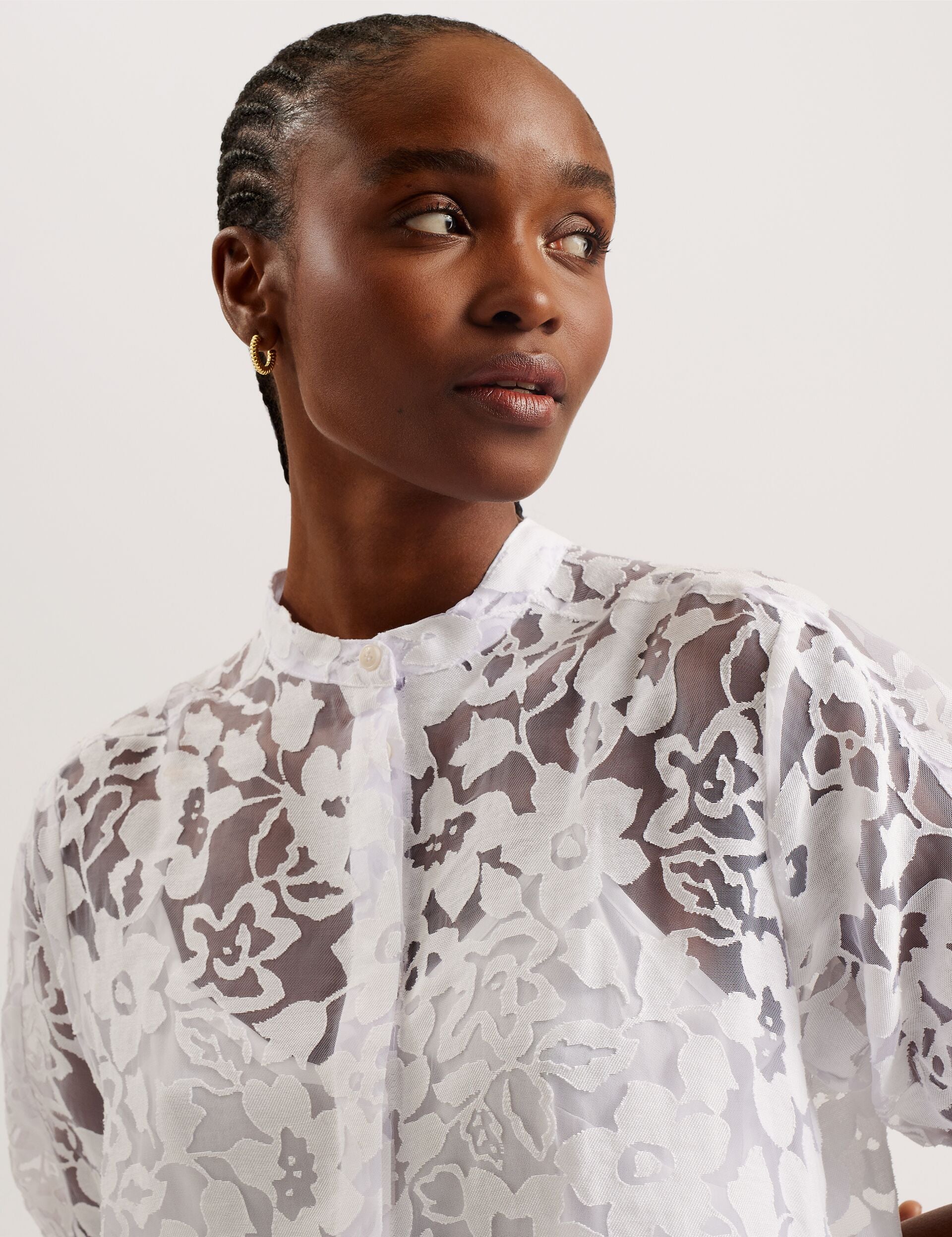 White Floral Midi Dress | Claarey | Ted Baker US White Floral Midi Dress | Claarey | Ted Baker US