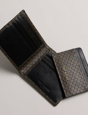 LEATHER WALLET AND CARDHOLDER SET | BLACK
