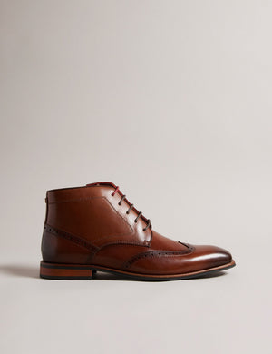 Ted Baker Leather Brogue Chukka Ankle Boots