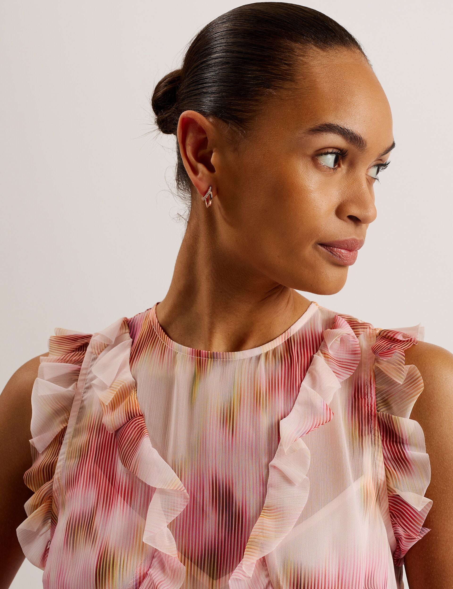 Blurred Floral Print Midi Dress | Hisako | Ted Baker US