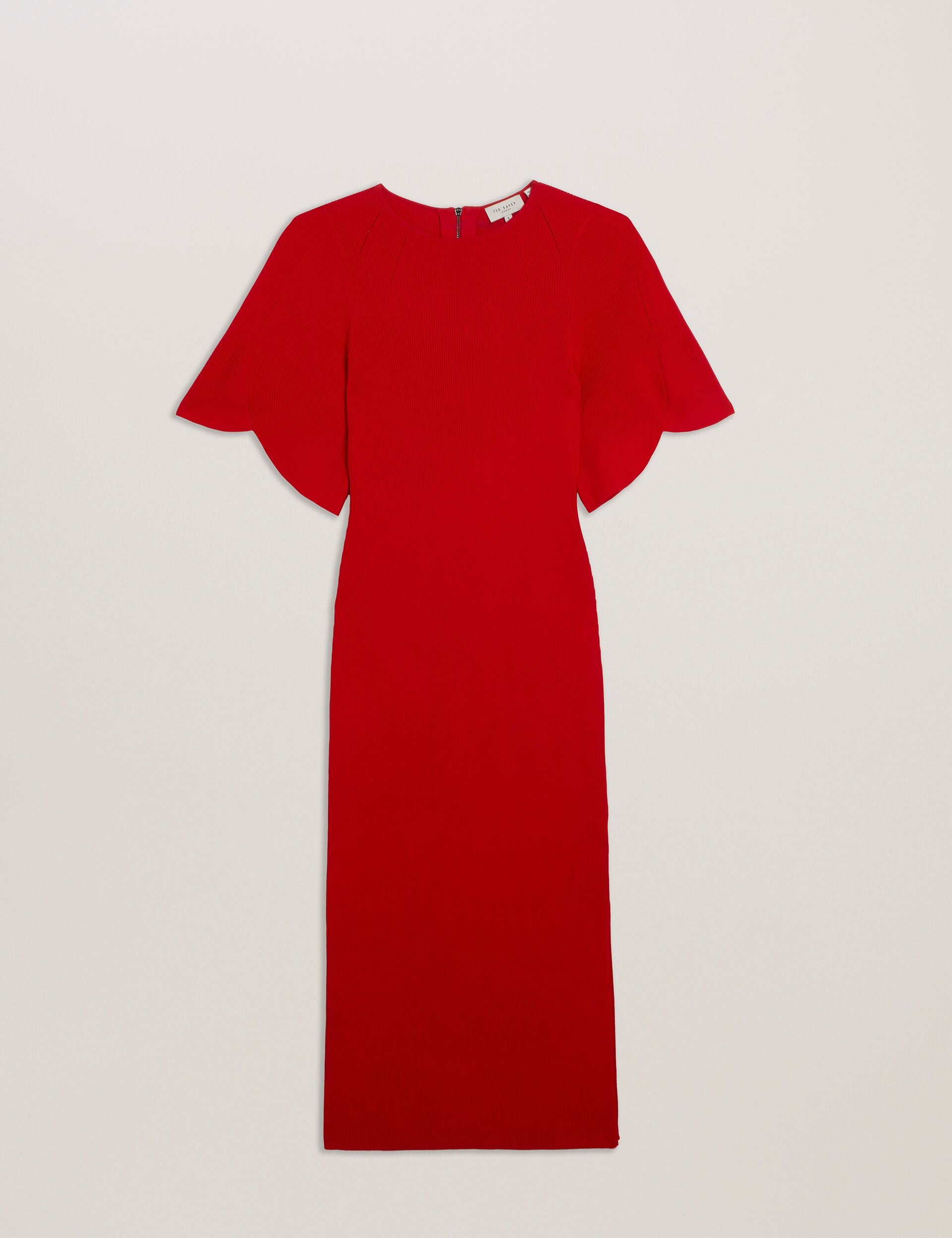 ted baker red dress Red Bodycon Midi Dress | Raelea