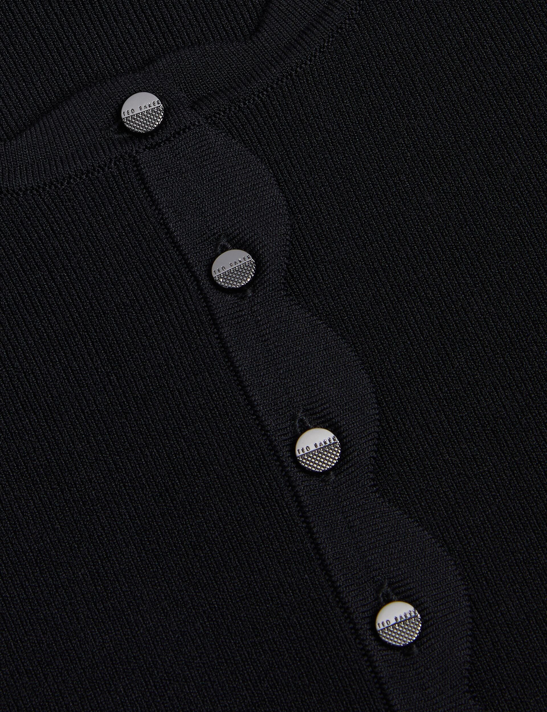 Ted Baker カーディガン Black | V-neck Crop Cardigan With Rib | Ted Baker US