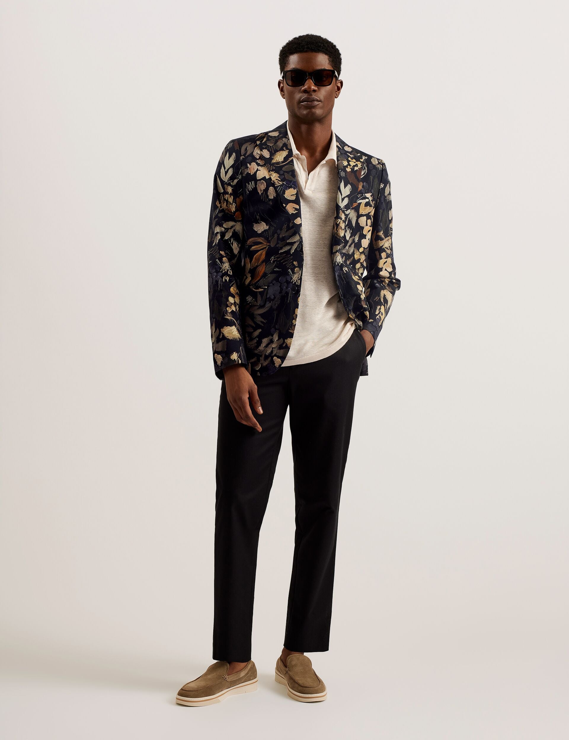Black Floral Suit Jacket | Emilioj | Ted Baker US