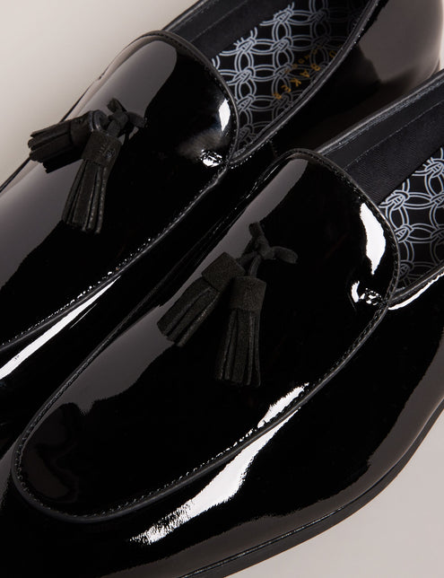 PATENT LEATHER DRESS LOAFER | BLACK